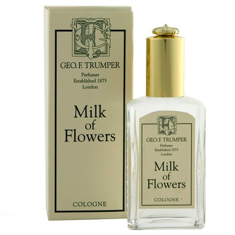 Geo F. Trumper Milk of Flowers Cologne and Body Spray, Glass atomiser bottle 50ml