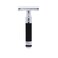 Edwin Jagger DES86RCBLAMZ Short Handled Classic Double Edge Manual Eco-Friendly and Reusable Safety Razor for Men and Women for Shaving Cream or Soap Fits All DE Razor Blades (Black Rubber Coated)