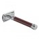 Edwin Jagger Double Edged Safety Razor (Long Handle - 93mm (3.7"), Burgundy)
