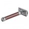 Edwin Jagger Double Edged Safety Razor (Long Handle - 93mm (3.7"), Burgundy)