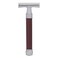 Edwin Jagger Double Edged Safety Razor (Long Handle - 93mm (3.7"), Burgundy)