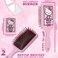Hello Kitty Detangle Hair Brush for Women, Teenagers, and Girls, Kawaii Hair Accessories - Cute Gifts for Her (Hello Kitty Brush &amp; Mirror)