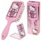 Hello Kitty Detangle Hair Brush for Women, Teenagers, and Girls, Kawaii Hair Accessories - Cute Gifts for Her (Hello Kitty Brush &amp; Mirror)