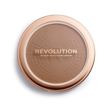 Makeup Revolution Mega Bronzer Powder, Matte Finish, For Light To Deep Skin Tones, Vegan &amp; Cruelty Free, Cool, 0.52 oz/15g
