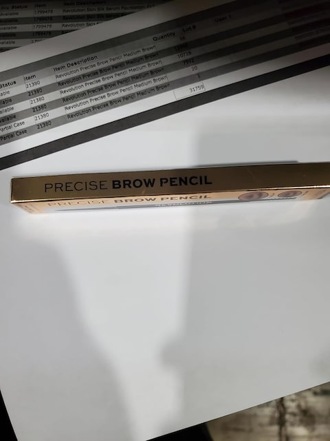 Revolution Beauty, Precise Brow Pencil, Double Ended, Ultra-Fine Pencil Tool, Includes Spoolie Brush, Dark Brown, 0.001 Oz