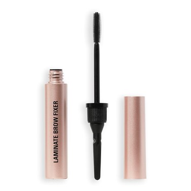 Revolution, Laminate Brow Gel Fixer, Eyebrow Lamination, Shapes, Sculpts &amp; Sets for Strong Hold with Hyaluronic Acid &amp; Peptides, Vegan &amp; Cruelty-Free, Clear, 0.23 oz