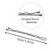 Dofash 5cm Waves Silver Long Bobby Pins for Thick Hair Pins for Women Bulk Hair Pins Mini Bobby Pins Large Package Gray White Hair 260 Count