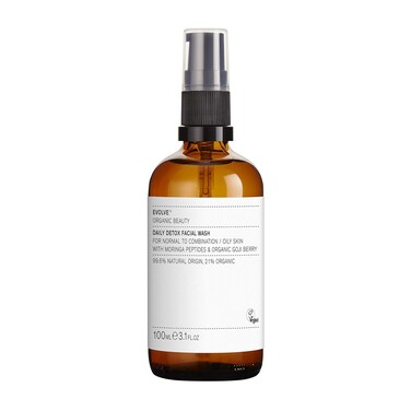Evolve Organic Beauty - Natural Daily Detox Facial Wash   Small-Batch, Vegan Clean Beauty (Full Size, 3.4 fl oz   100 ml)