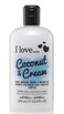 I Love love Coconut and Cream Bath and Shower Cream - Hydrating Body Wash and Bubble Bath - With Natural Fruit Extracts and Provitamin B5-16.9 oz