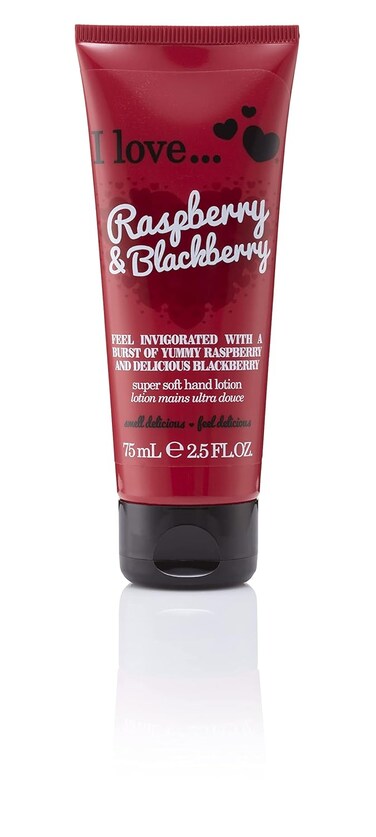 I LOVE Raspberry and BlackBerry Super Soft Hand Lotion - Hand Lotion for Dry Skin - Sweet Fragrance with Fruit Extracts - Organic Hand Cream - 2.5 oz