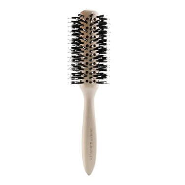 Philip Kingsley Vented Round Hair Brush for Blow Drying, Curling, Volumising, and Styling Hair, Nylon Bristle Brushes, 60mm Radial