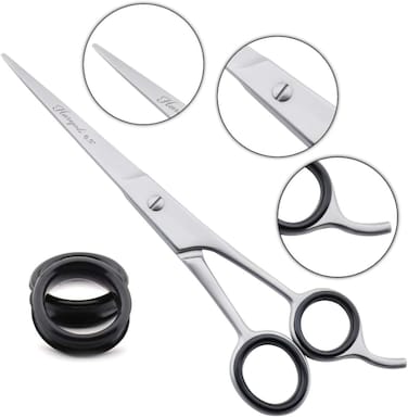 Hairdressing 6.5" Barber Scissor Stainless Steel Home Use Beginners Hair Cutting Shears