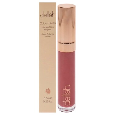 delilah - Ultimate Shine Lip Gloss - Modesty - Long Lasting, Hydrating, Non-Sticky &amp; Moisturizing Vegan Formula - Vitamin E - Paraben Free - Cruelty Free - Glossy Finish - 0.22 Oz