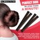 Women's Magic Hair Bun Snap Styling Donut Former French Twist Band Maker One Size Fits All (Dark Brown)