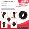 Women's Magic Hair Bun Snap Styling Donut Former French Twist Band Maker One Size Fits All (Dark Brown)