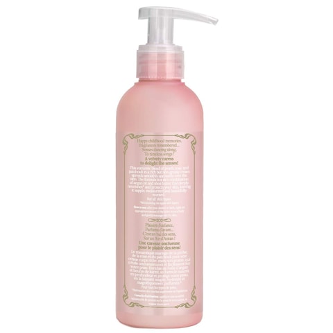 Un Air d&#39;Antan 6.8 oz Body Lotion - Rose Peach Patchouli Premium Body Cream with Organic Shea Butter &amp; Argan Oil -Non-Greasy Moisturizing Body Lotion for Women Dry Skin, Gentle Fragrance, Paraben-Free