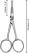 Precision Nose Hair Scissors with Adjustable Tension Screw - 10.16cm/4 Inch Overall Length - Rounded Safety Scissors for Trimming Nasal Hair - Also for Grooming Eyebrows, Ear Hair &amp; Beards