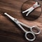 Precision Nose Hair Scissors with Adjustable Tension Screw - 10.16cm/4 Inch Overall Length - Rounded Safety Scissors for Trimming Nasal Hair - Also for Grooming Eyebrows, Ear Hair &amp; Beards