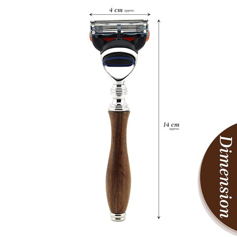 Mens Shaving Razor with Wood Handle Perfect Razor