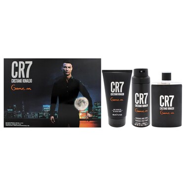Cristiano Ronaldo Game On for Men - 3 Pc Gift Set 3.4oz EDT Spray, 5.1oz Shower Gel, 4.1oz Body Spray