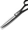 Very Sharp Kobaruto - Rebel - 440c Silver Black Cobalt 6" 35% Cut Ratio Hair Thinning Shears Scissors for Stylists and Barbers