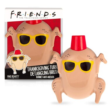 MAD Beauty Friends TV Show Turkey Detangling Hair Brush &ndash; Thanksgiving Episode Nostalgia 90s, Fun Gift for Women, Adults &amp; Kids   Monica Chandler   Cruelty-Free