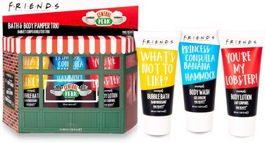 Mad Beauty Friends The Television Series Pamper Set   3-Pack Bath Gel, Body Wash, Body Lotion   Coconut Fragrance   100% Cruelty-Free Cosmetics   Skincare &amp; Beauty Gifts for Women, Adults, and Kids