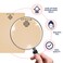 Stylia Microblading Practice Fake Skin Silicone Sheet for Eyebrow Tattoo, Micro Blading and Needling, Fake Skin for Tattoo, Eye Brow Makeup, Tattoo Skin Practice Kit Supplies (6 Blank Double Sided)
