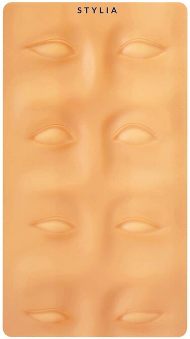 Microblading Supplies 10 Piece Tattoo Practice Skin For Eyebrows: Permanent Makeup Silicone Skin To Practice Brow Micro-Blading And Needling, Fake Skin Sheets For Professionals And Beginners