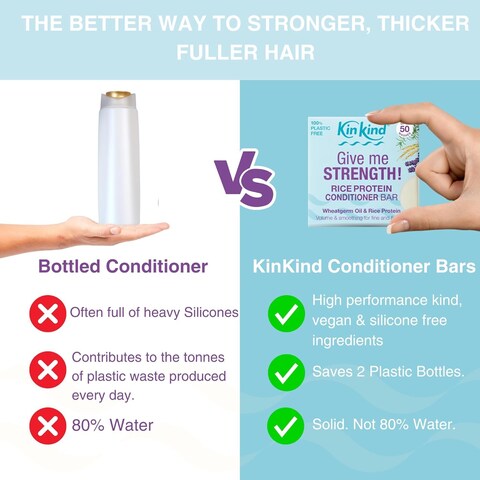 Rice Water Shampoo and Conditioner Bar Set   Give me STRENGTH! with Rice Water Protein for hair growth