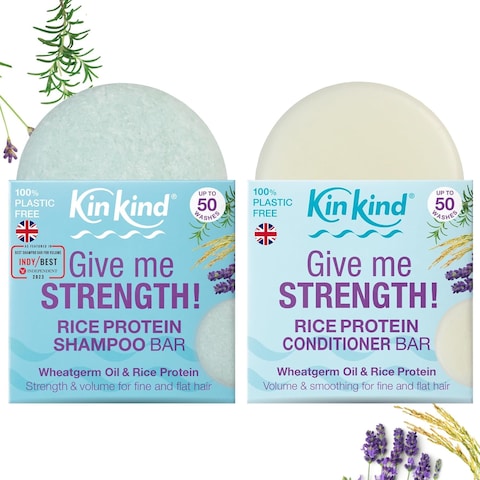 Rice Water Shampoo and Conditioner Bar Set   Give me STRENGTH! with Rice Water Protein for hair growth