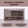 LAMEL Brow Bar Eyebrow Color Palette - Define, Fill, and Shape Brows, Long-lasting, Easy to Blend, Professional Makeup 402-4.5g/ 0.15oz. (Dark Brown)
