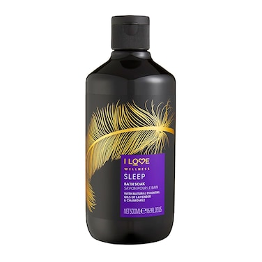 I LOVE Wellness Bath Salts for Sleep- Chamomile and Lavender Bath Salts - Relaxing Bath Soak with Essential Oils - Vegan and Cruelty Free - 17.6 oz