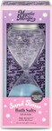 MAD BEAUTY Mystic Magic Hourglass Bath Timer Salts, Gorgeous Jasmine &amp; Indigo Violet, Elegant &amp; Reusable Sand Timer Dispenser with Bath Salts, Relax &amp; Unwind, Great Self-Care Gift