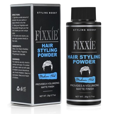 Hair Styling Powder, Hair Volume Powder, Natural Matte Look Hair Powder, Texturising, Volumising Mens Hair Product (20 Gram Bottle, Strong Hold Styling Powder)