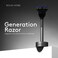 Bolin Webb Generation Razor and Stand in Graphite. Fitted with Gillette Fusion5 Blade. Luxury Razor for Men.