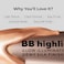 Lamel Dewy Cream BB Highlighter - Lightweight, Buildable and Luxuriously Glossy with Radiant, Natural-looking, Non-Greasy, Moisturizing, and Long-Lasting Formula for Flawless, Skin-Brightening - 402