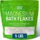 Magnesium Flakes for Bath - Magnesium Chloride Flakes - Dead Sea Salts for Soaking, 5 LBS