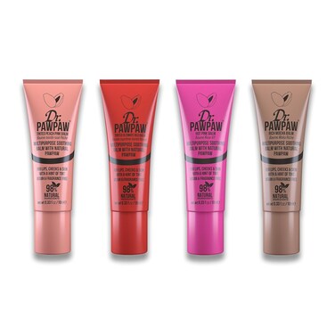 Dr PawPaw Multipurpose Soothing Tinted Balm Set - Balm for Lips, Cheeks, Eyes - Lip Moisturizer with Buildable Color - 4 pc