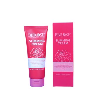 Slimming Cream 236ml, Rose-Infused Formula, Hydrates &amp; Smooths Skin, Boosts Circulation, Soothes &amp; Refreshes, with Rose &amp; Salicylic Acid for Firming and Toning