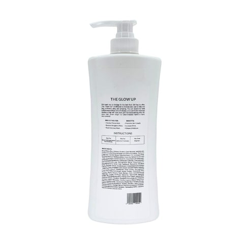J&amp;K The Glow Up Shampoo (1000 ML Bottle) - Sulfate-Free, Hydrating and Volumizing, Salon Quality Formula for Fine &amp; Thick Hair, Color-Treated Hair Rejuvenation &amp; Extra Shine For Women.