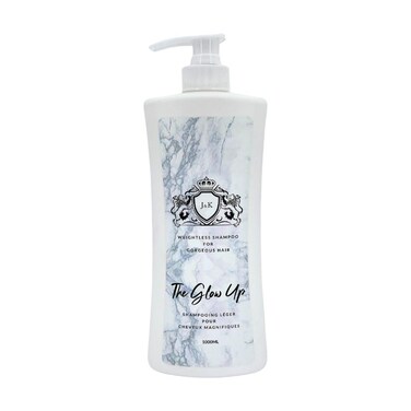 J&amp;K The Glow Up Shampoo (1000 ML Bottle) - Sulfate-Free, Hydrating and Volumizing, Salon Quality Formula for Fine &amp; Thick Hair, Color-Treated Hair Rejuvenation &amp; Extra Shine For Women.