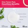 Glycolic Acid &amp; Green Tea Toner Pads with Centella Asiatica, VIT B5, AHA BHA, 150 Exfoliating Pads, Dual Texture, Exfoliates Surface Skin and Reduces Fine Lines &amp; Wrinkles, Brightens, Minimizes Pores