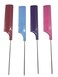 Assorted Metal Pin Tail Comb Set of 4