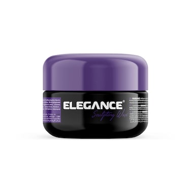 Elegance Hair Sculpting Wax, 3.53 Oz - Wax Infused with Vitamin-E - Thicker hair with Strong Hold and Long-Lasting Shine