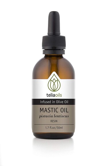 Teliaoils Mastic infused Oil Extract (Macerated Oil), Triple infusion &ndash; Natural Firming &amp; Anti-Aging Oil   Boosts Collagen, Reduces Wrinkles, Hydrates &amp; Revitalizes Skin &ndash; 1.7 fl oz (50ml)
