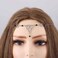 Boho Head Chain Jewelry Silver Head Jewelry Crystal Headpiece Hollow Hair Chain Wedding Festival Hair Jewelry for Women and Girls