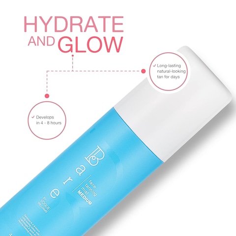 Self Tan Face Mist Spray - Medium, Fake Tan for Natural Glow on Face &amp; Body, 125ml