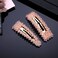 Pink Crystal Facet Pearl Hair Clip for Women Girls Mother's Day Gifts Set Rhinestone Big Faux Hairpins Barrette Slides Her Fashion Wedding Accessories Ladies Christmas Birthday Party Favors