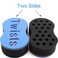 Twist Hair Sponge Brush Curl Sponge Big Holes for Women and Men Dread Foam Afro Curling Loc Barber Coil Nappy Brush Wave Black Sponge 1 Pcs